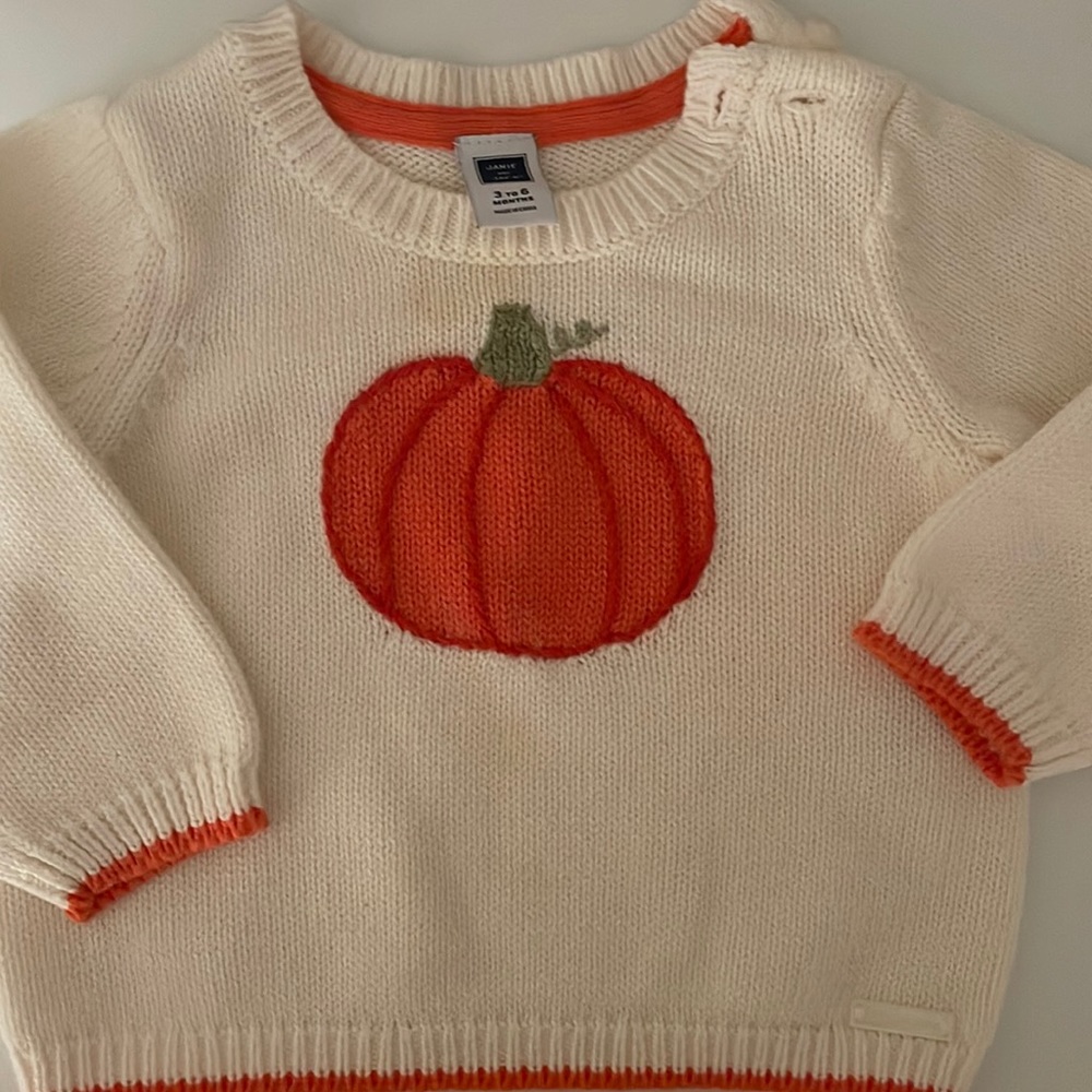Janie and Jack pumpkin sweater